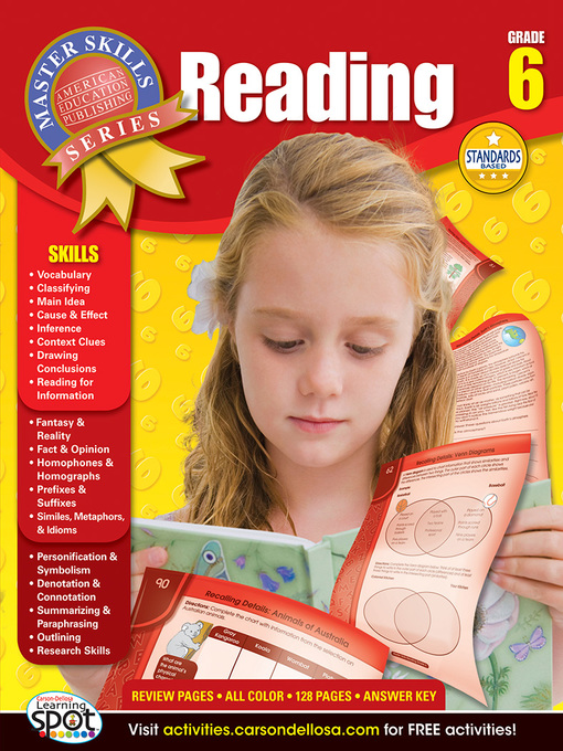 Title details for Reading, Grade 6 by Carson Dellosa Education - Available